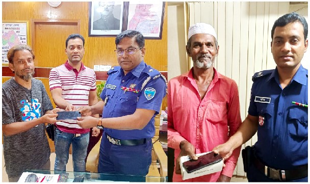 হারিয়ে যাওয়া ৪৩টি মোবাইল উদ্ধার ও প্রকৃত মালিকের নিকট হস্তান্তর